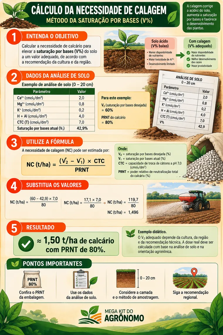 Cálculo da necessidade de calagem