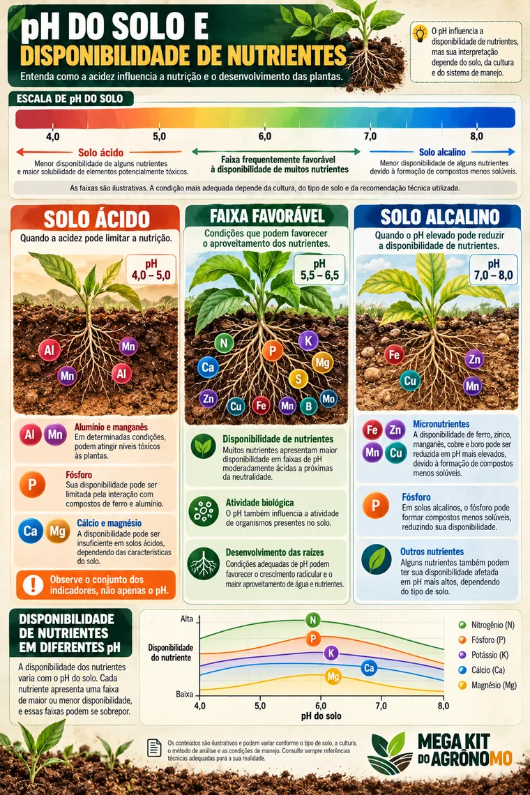 pH do solo e disponibilidade de nutrientes