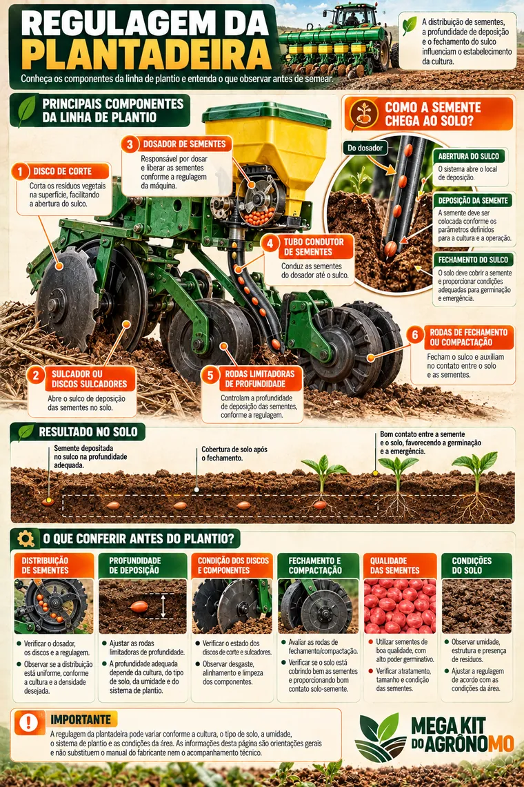Regulagem da plantadeira