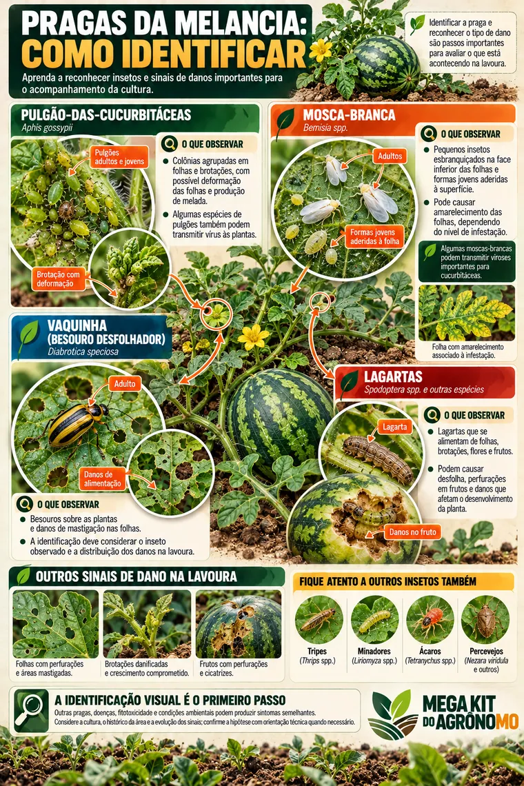 Identificação de pragas na melancia
